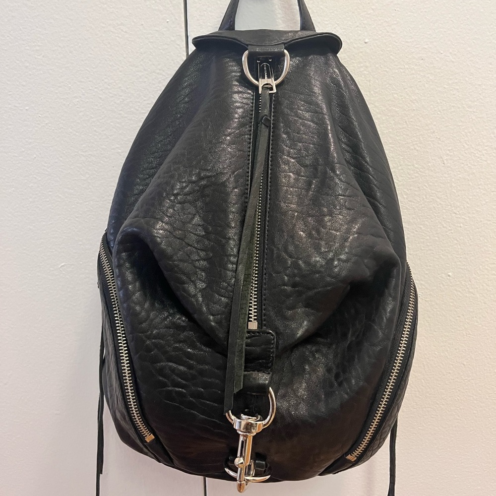 Rebecca Minkoff Black Leather Julian Backpack *like new*